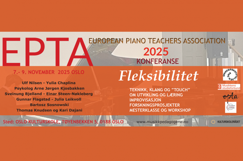 Flyer for EPTA-konferansen 2025.