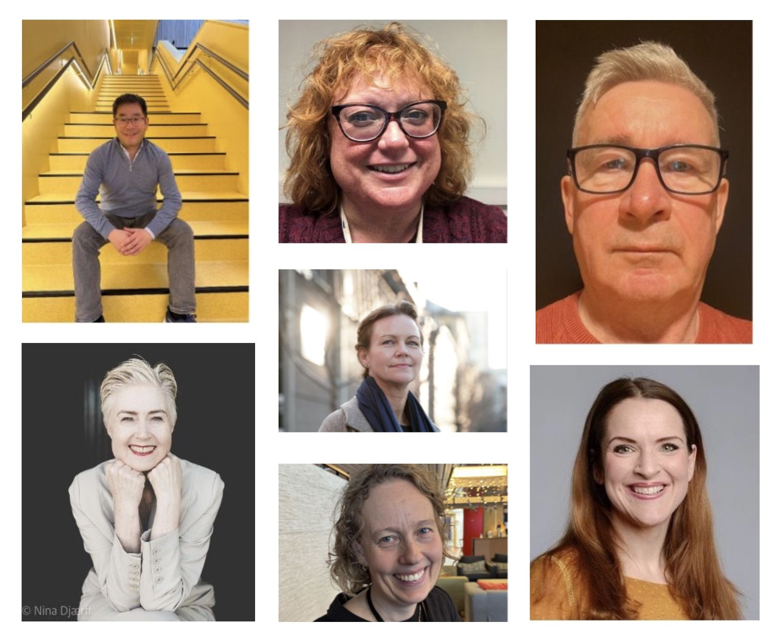 Bildecollage med portretter av alle foredragsholderne